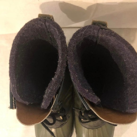 Size 10 Men's Green Sorel Premium Waterproof Warm Lining Boots - Picture 7 of 9